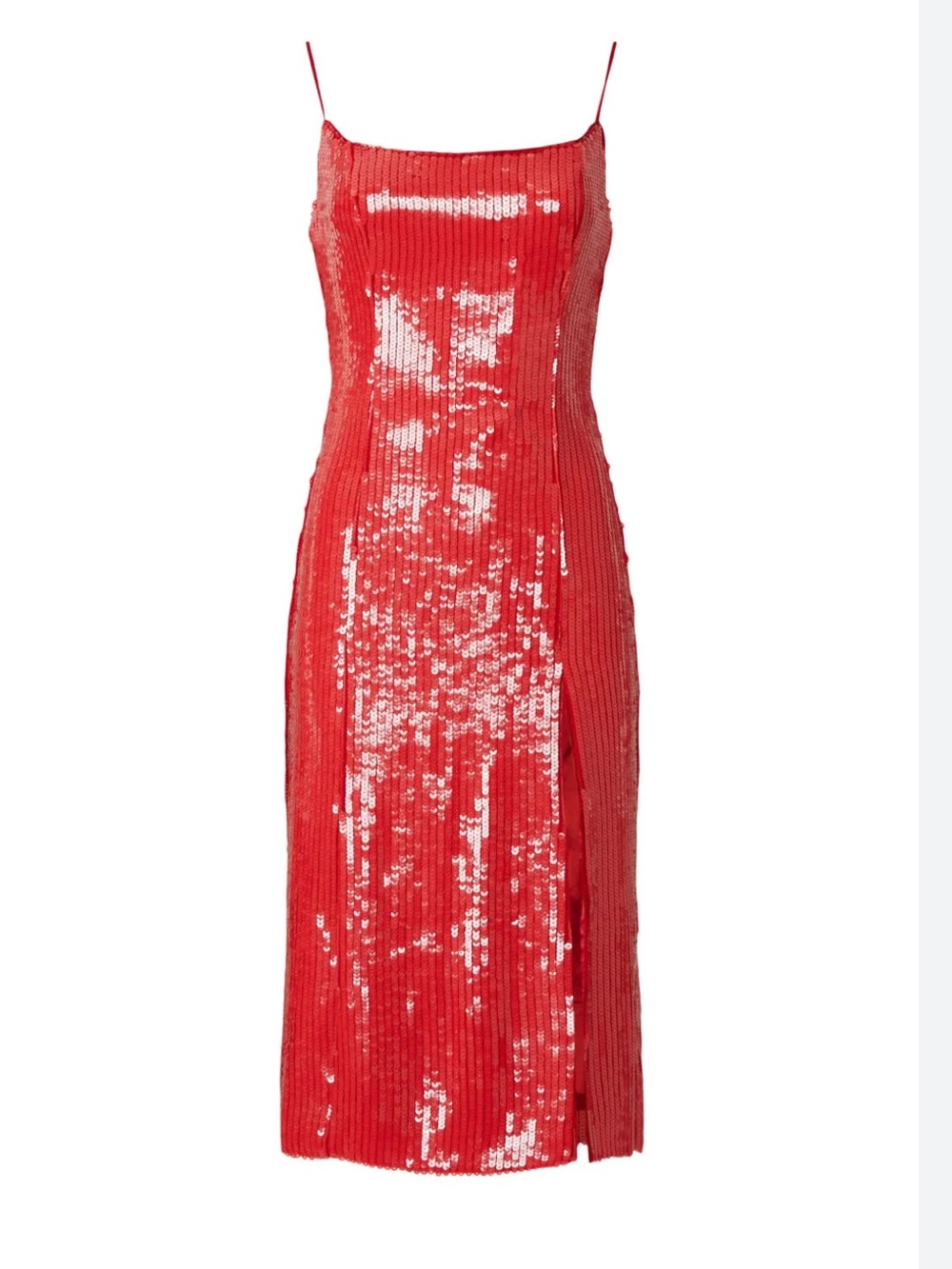 Bardot Beckett Red Sequin Slip Dress Spaghetti Straps sz 2 / xs
